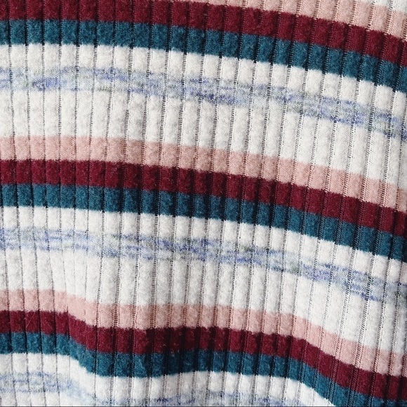 Anthropologie Saturday Sunday Pippa Hacci Turtleneck Striped LS Top Size XS - Picture 8 of 13